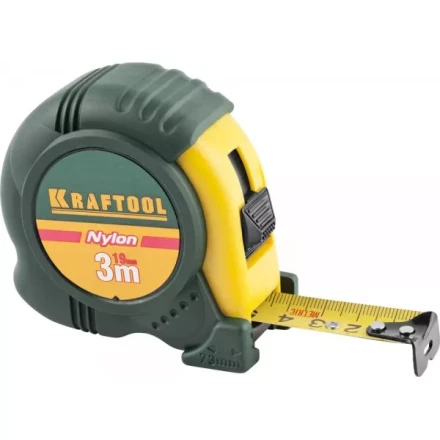 Рулетка KRAFTOOL &quot;EXPERT&quot; с нейлоновым покрытием, обрезин корпус, 3/19мм 34122-03-19_z01 купить в Губкинске