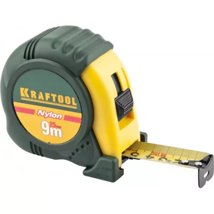 Рулетка KRAFTOOL &quot;EXPERT&quot; с нейлоновым покрытием, обрезин корпус, 9/25мм 34122-09_z01 купить в Губкинске