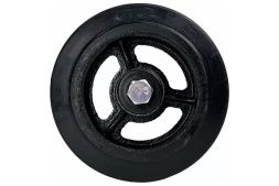 Большегрузное колесо на ось HITCH 125*50 резина черная D54 (SZ085019)