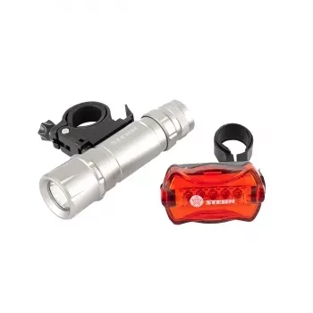Набор велосипедный: передний 1 Вт Led, 160Lm, задний 5 red Led  Stern 90558 купить в Губкинске