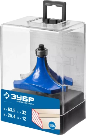 ЗУБР 63.5 x 32 мм, радиус 25 мм, фреза кромочная калевочная №1, Профессионал (28701-63.5) купить в Губкинске