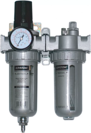 Фильтр воздушный с регулятором давления манометром и лубрикатором Кратон 3 01 03 014 купить в Губкинске