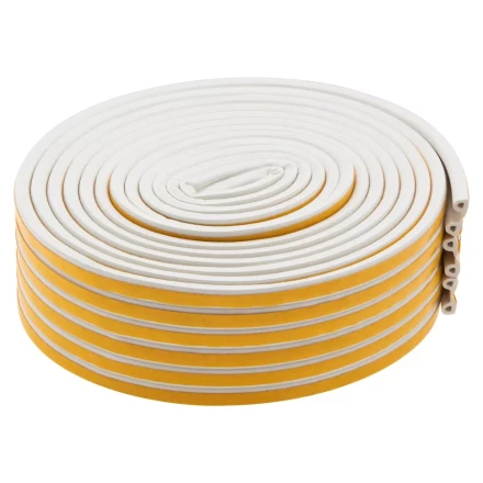 Уплотнитель резиновый, 24 м, профиль &quot;P&quot;, белый Сибртех 88901 купить в Губкинске