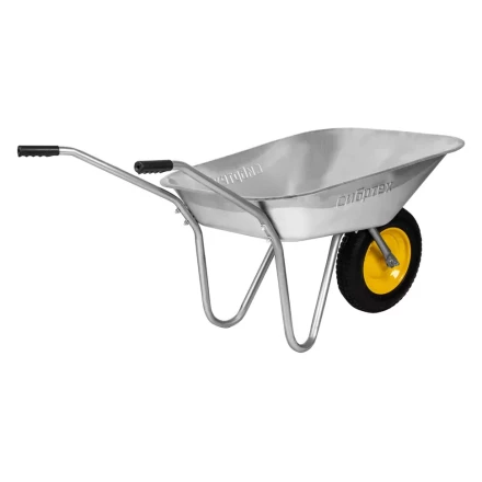 Тачка садовая, грузоподъемность 90 кг Сибртех 689614, оцинк. рама, объем 65 л купить в Губкинске