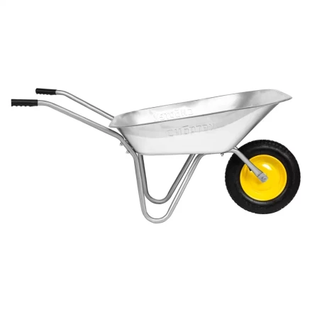 Тачка садовая, грузоподъемность 90 кг Сибртех 689614, оцинк. рама, объем 65 л купить в Губкинске