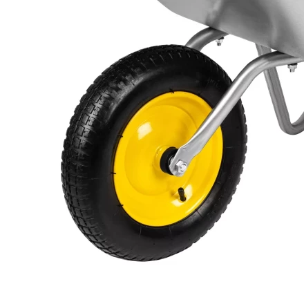 Тачка садовая, грузоподъемность 90 кг Сибртех 689614, оцинк. рама, объем 65 л купить в Губкинске