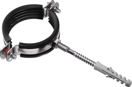 ЗУБР 2, цинк, 1 шт, трубный хомут с сантехнической шпилькой и дюбелем (37866-59-65) купить в Губкинске