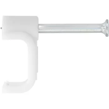 Скобы электроустановочные, 14 мм, прямоугольный профиль, 30 шт  СИБРТЕХ 47544 купить в Губкинске