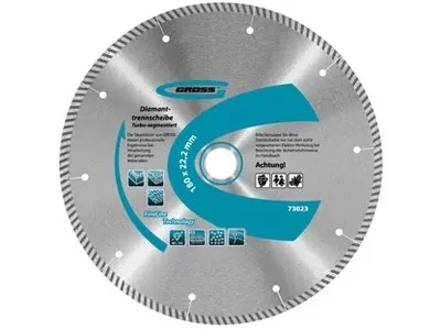 Диск алмазный 115 х 22,2 мм турбо с лазерной перфорацией сухое резание GROSS 73028 купить в Губкинске