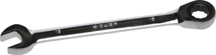 Ключ ЗУБР &quot;ПРОФИ&quot; гаечный комбинированный трещоточный, Cr-V сталь, хромированный, 15мм 27074-15 купить в Губкинске