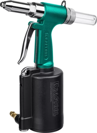 Заклепочник пневматический KRAFTOOL, корпус из алюминия, для заклепок из нержавеющей стали, 2,4-3,2-4-4,8мм 31184 купить в Губкинске