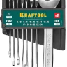 Наборы ключей гаечных рожковых KRAFTOOL, Cr-V, DIN 3110, на пластиковой подвеске 27033-H8C купить в Губкинске