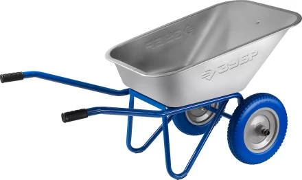 Тачка ЗУБР &quot;ПРОФЕССИОНАЛ&quot; строительная двухколесная, 110л, грузоподъемность 240 кг 39911_z01 купить в Губкинске