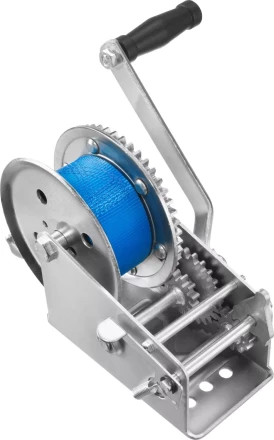 Лебедка ручная барабанная ЗУБР "ПРОФЕССИОНАЛ", тяговая, ленточная, 1,1т, 10м 43115-1.1 купить в Губкинске