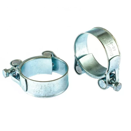 Хомуты металлические силовые 48-51 мм ширина 22 мм шарнирный W1 2 шт Сибртех 47539 купить в Губкинске