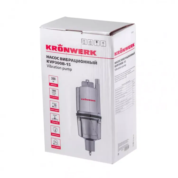 Вибрационный насос Kronwerk KVP300B-15 нижний забор 97240 купить в Губкинске