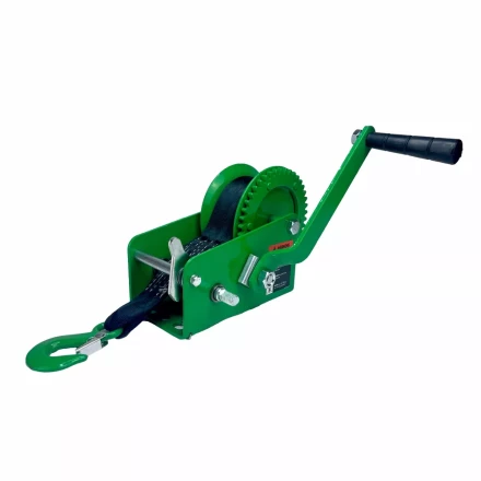 Лебедка ручная барабанная HITCH HW 900 900 кг лента 10 м (SZ073177) купить в Губкинске