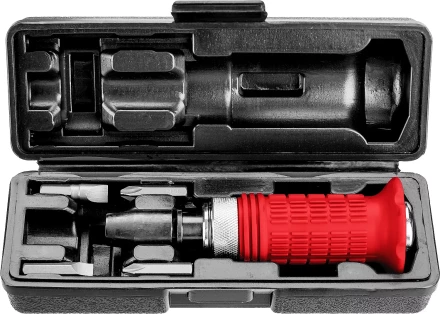 ЗУБР 6 предм., ударно-поворотная отвертка (2565) купить в Губкинске