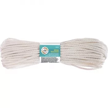 Шнур бельевой полипропиленовый с сердечником  D-3 мм L-15 м белыйELFE 93705 купить в Губкинске