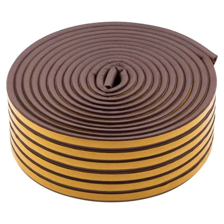 Уплотнитель резиновый, 24 м, профиль &quot;P&quot;, коричневый Сибртех 88902 купить в Губкинске