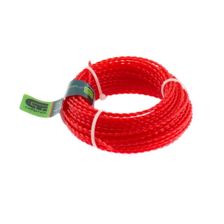 Леска для триммера овальная витая, 2.4 мм х 15 м, Россия Сибртех 961375 купить в Губкинске