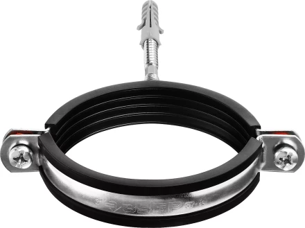 ЗУБР 3, цинк, 1 шт, трубный хомут с сантехнической шпилькой и дюбелем (37866-87-94) купить в Губкинске