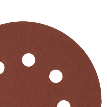 Круг абразивный на ворсовой подложке под &quot;липучку&quot;, перфорированный, P 320, 125 мм, 5 шт Сибртех 738137 купить в Губкинске