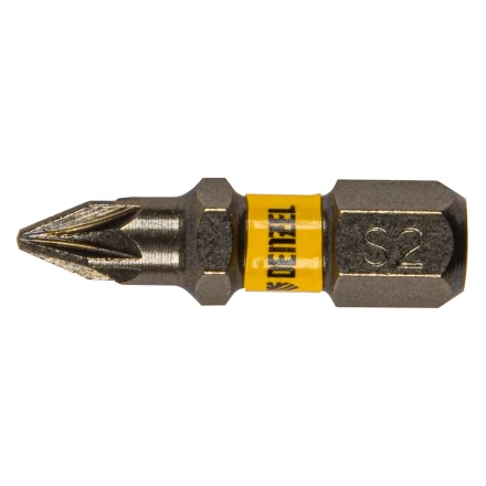 Бита PZ1х25, сталь S2, шестигранный профиль, 10 шт. Е 6,3 Denzel 11653 купить в Губкинске