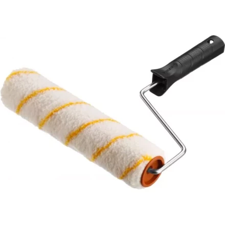 Валик малярный ЗУБР &quot;ОПТИМА -ГИРПАИНТ&quot;, все виды ЛКМ, для ровных поверхностей, полиэстр, ворс 12 мм, бюгель 6 мм, 40х180мм 03516-18 купить в Губкинске