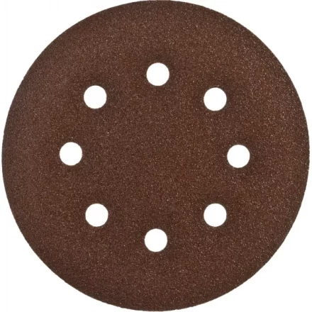 Круг шлифовальный ЗУБР &quot;СТАНДАРТ&quot; из абразивной бумаги на велкро основе, 6 отв., Р80, 150мм, 5шт 35350-150-080 купить в Губкинске
