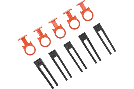 Комплект зажим + клин для системы выравнивания плитки СВП Кольцо, 250/250 шт. в коробе Сибртех 88114 купить в Губкинске