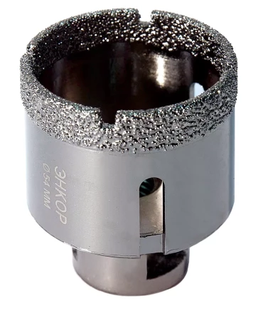 Коронка алмазная по керамограниту D 54 мм для УШМ сух. рез Энкор 48312 купить в Губкинске