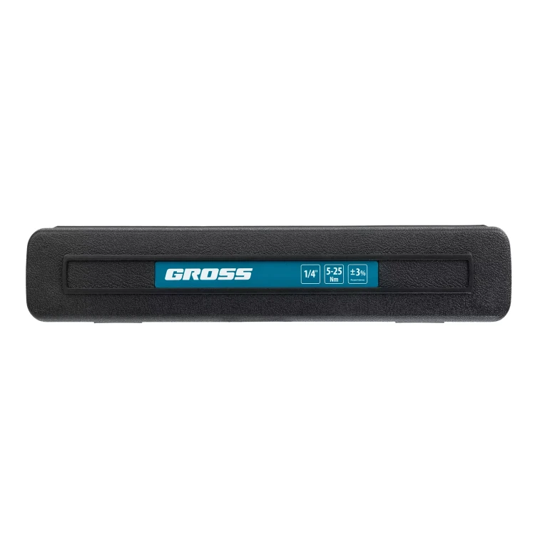 Ключ динамометрический Gross 14180, 5-25 Нм, 1/4", CrV купить в Губкинске