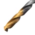 Сверло спиральное по металлу Denzel, 8 х 165 мм, Р6М5, Golden Tip, удлиненное, 718260 купить в Губкинске