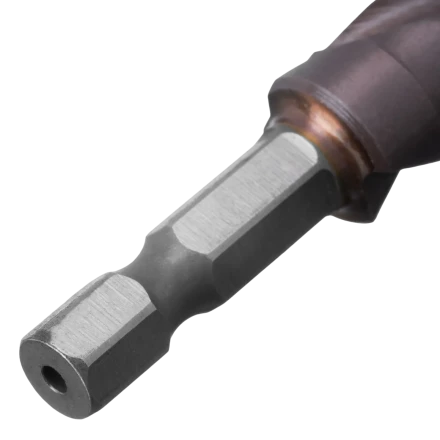 Сверло ступенчатое Denzel 723612,  4-5-6-7-8-9-10-11-12 мм, Р6М5К5, 6-гр. хвостовик купить в Губкинске