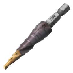 Сверло ступенчатое Denzel 723612,  4-5-6-7-8-9-10-11-12 мм, Р6М5К5, 6-гр. хвостовик