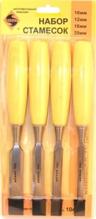 Набор стамесок 10,12,16,20 мм 4 штуки блистер Энкор 10401 купить в Губкинске