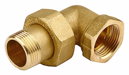 Соединитель GENERAL FITTINGS угловой с накидной гайкой, латунь, г/ш, 1/2&quot; 51035-G/S-1/2 купить в Губкинске