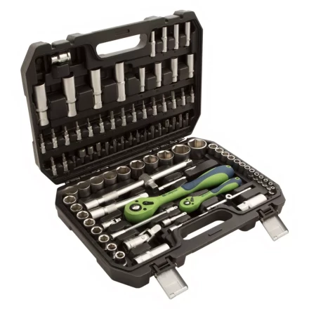 Набор инструментов 94 предмета, CrV, 1/2&quot;, 1/4&quot; Сибртех 13509 купить в Губкинске