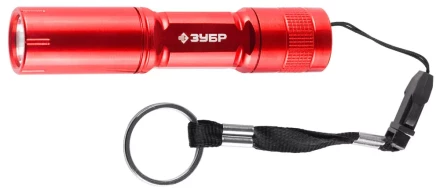 Фонарь ЗУБР "МАСТЕР" ручной, алюминиевый корпус, 1 сверхъяркий светодиод, 1АА, красный 56220-R купить в Губкинске