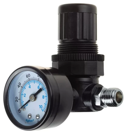 Манометр KRAFTOOL &quot;INDUSTRIE&quot; с регулятором подачи воздуха, 1/4&quot;, максимальное давление 10 атмосфер 6503 купить в Губкинске