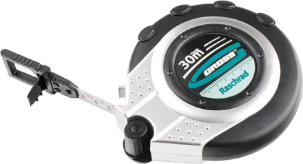 Рулетка геодезическая 10 м х 13 мм GROSS закр. корп. металл. лента нейлон двуст. шкала 31250 купить в Губкинске