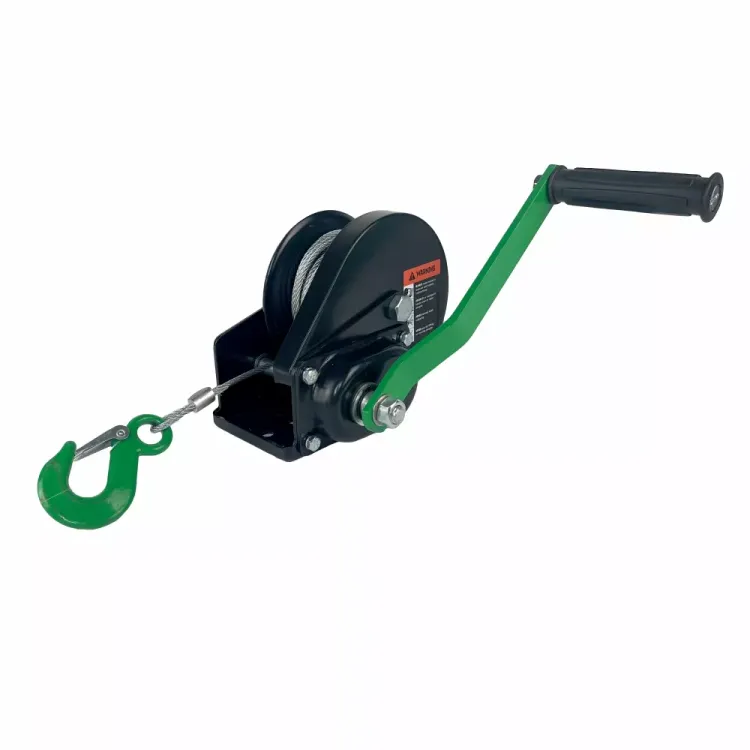 Лебедка ручная барабанная с тормозом HITCH HWB 1100 1100 кг канат 10 м (SZ073178) купить в Губкинске
