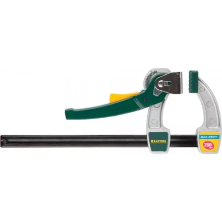 Струбцина KRAFTOOL, рычажная, быстрозажимная, тип &quot;F&quot;, 75х200 мм 32019-75-200 купить в Губкинске