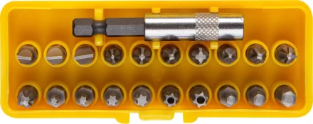 Набор STAYER Биты &quot;MASTER&quot; POCKET с адаптером в пластмассовом боксе, 21 предмет 2-26087-H21 купить в Губкинске