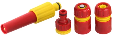 Набор GRINDA &quot;CLASSIC Quick-Connection System&quot; поливочный пластиковый: наконечник регулир,2 соединителя, адаптер внешний 8-427286_z01 купить в Губкинске