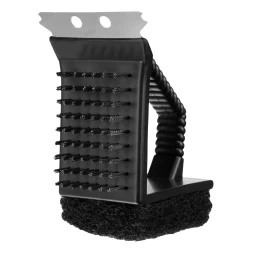 Щетка для чистки гриля 3 в 1 (щетка, скребок, губка), Camping// Palisad 69703