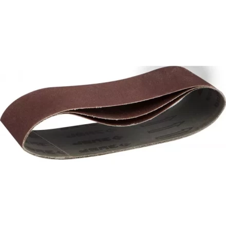 Лента шлифовальная бесконечная ЗУБР &quot;МАСТЕР&quot; на тканевой основе, для ЛШМ, P180, 75х533мм, 3шт 35542-180 купить в Губкинске