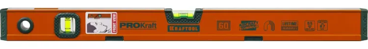 Уровень KRAFTOOL "KRAFT-MAX" магнитный, особо усилен, 2 ампулы, 2 фрезерованные базовые поверхности, 60см 34575-060 купить в Губкинске
