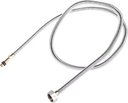 Подводка ЗУБР &quot;ЭКСПЕРТ&quot; сильфонная из нержавеющей стали, для смесителя, удлиненная, г/ш (гайка-штуцер), 1/2&quot;, 1,2м 51013-120 купить в Губкинске